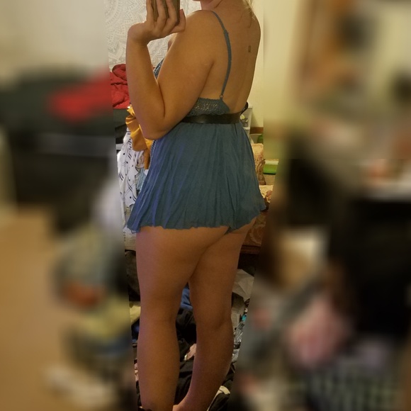 Free people Blue Deep V-Neck Romper - Picture 9 of 9